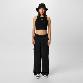 Women's C Evest Crop Ribbed Structured Vest