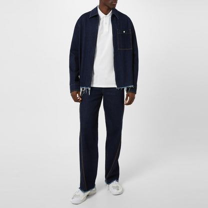 Zip Denim Shirt