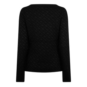 Women's Ferenti Knitted Top, Two-tone Jacquard Pattern
