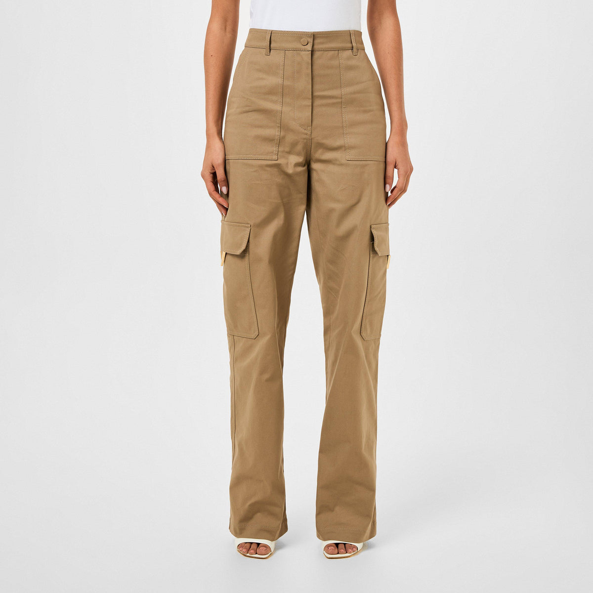 Stretch Canvas Cotton Pants