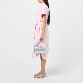 Belted Short-Sleeve Oxford Shirtdress