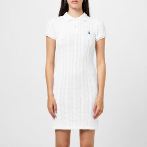 Cable Knit Polo Dress