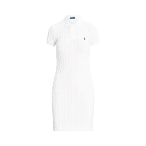 Cable Knit Polo Dress