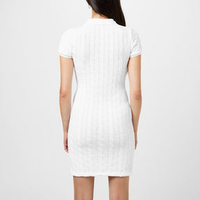 Cable Knit Polo Dress