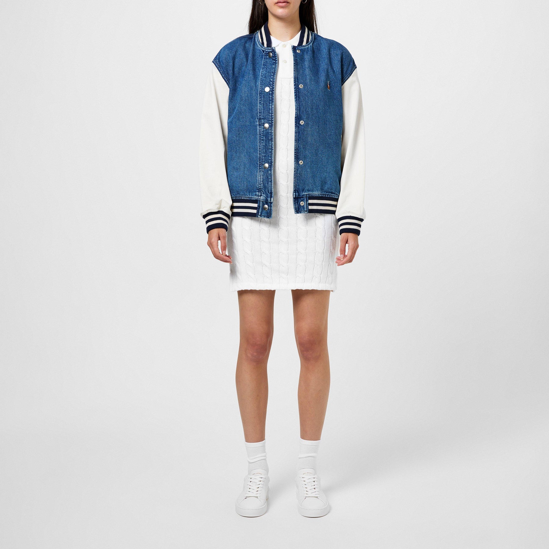 Cable Knit Polo Dress