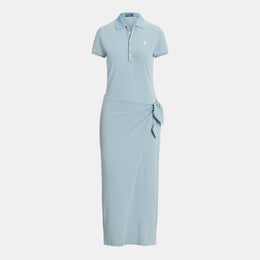 Tie Polo Shirt Dress