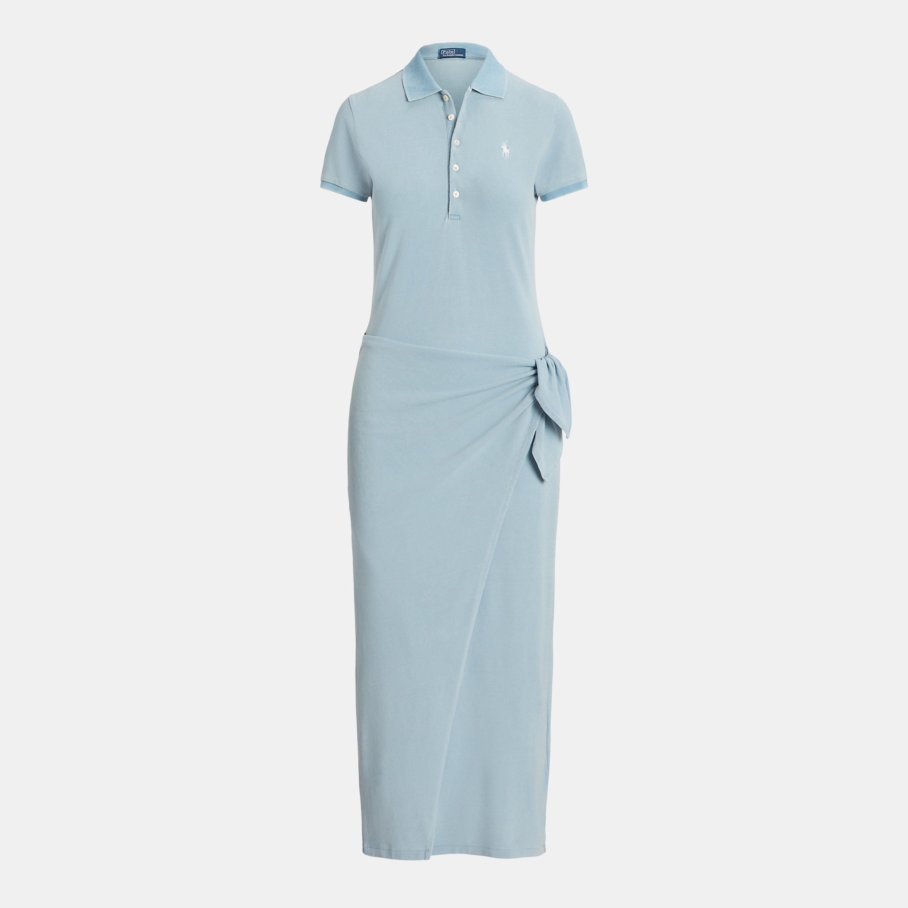 Tie Polo Shirt Dress
