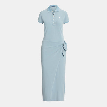 Tie Polo Shirt Dress