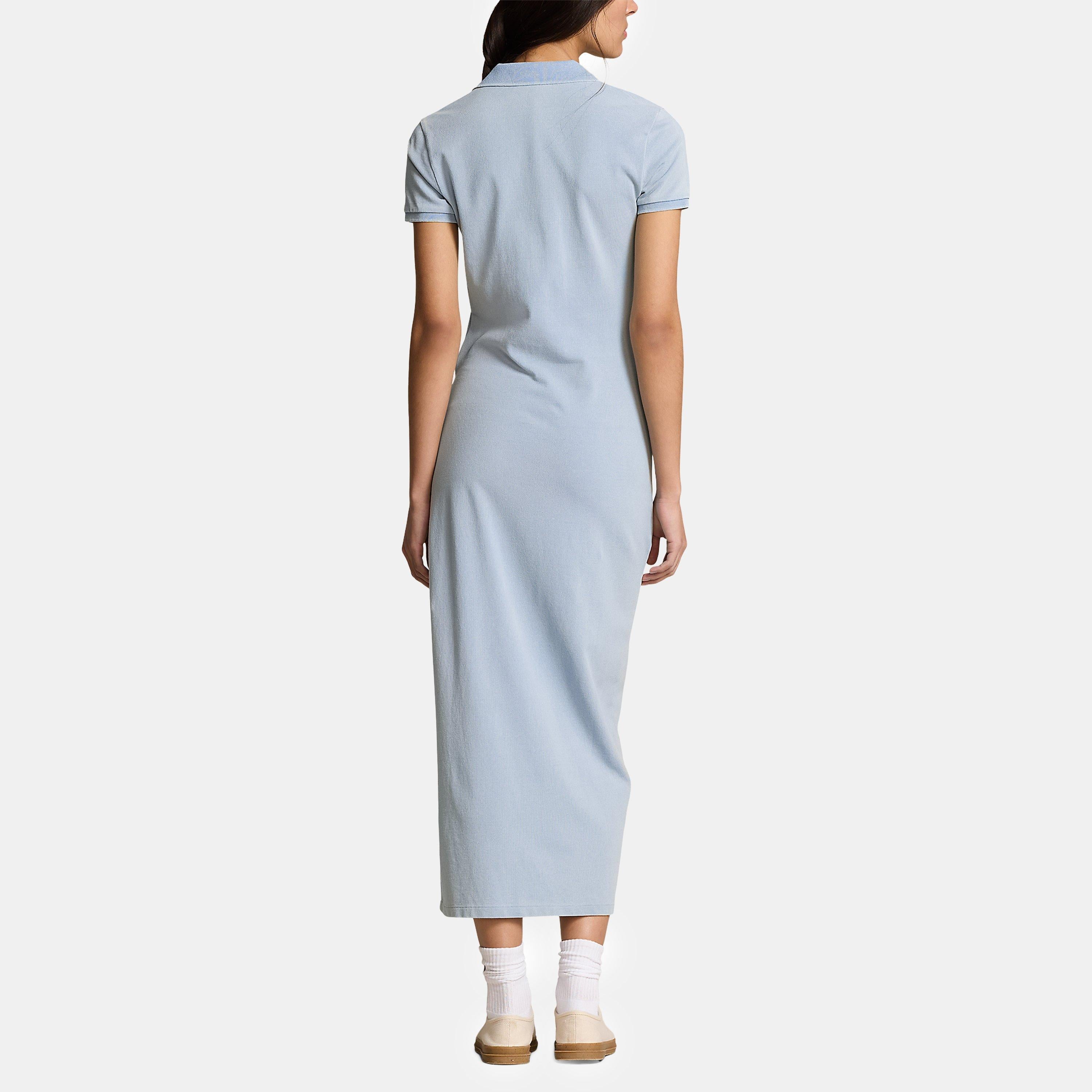 Tie Polo Shirt Dress