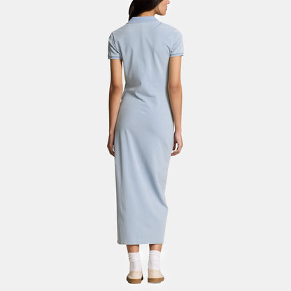 Tie Polo Shirt Dress