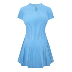 Pleated Mini Dress