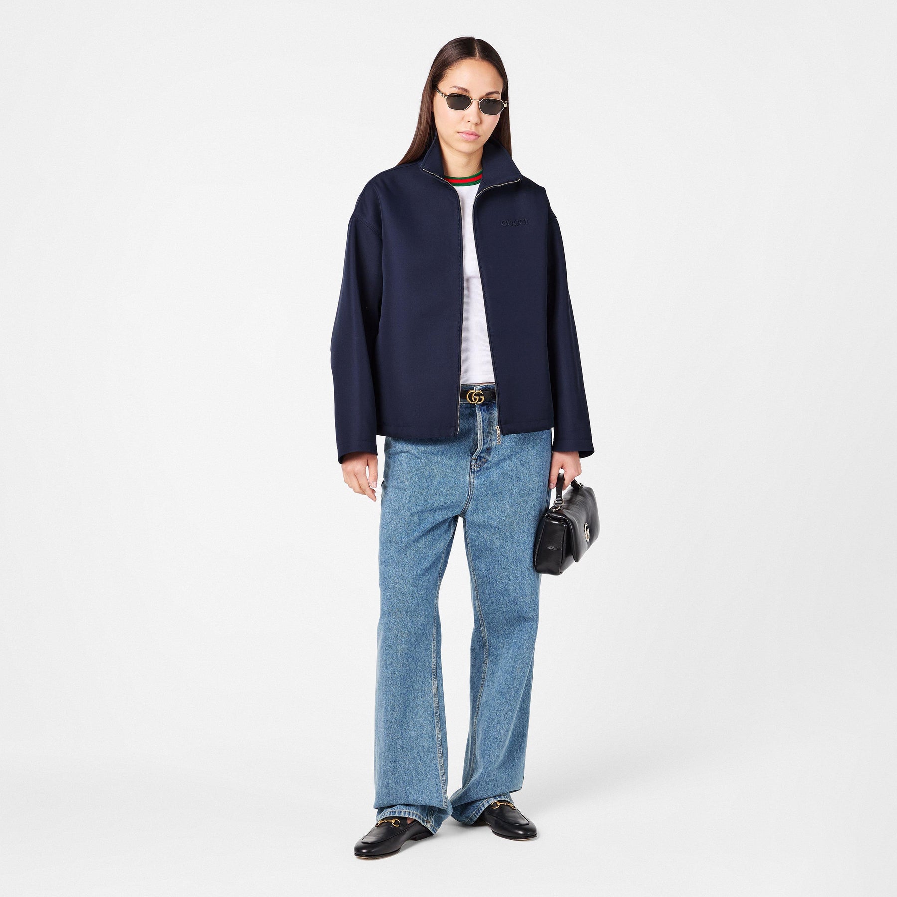 Gabardine Bomber Jacket