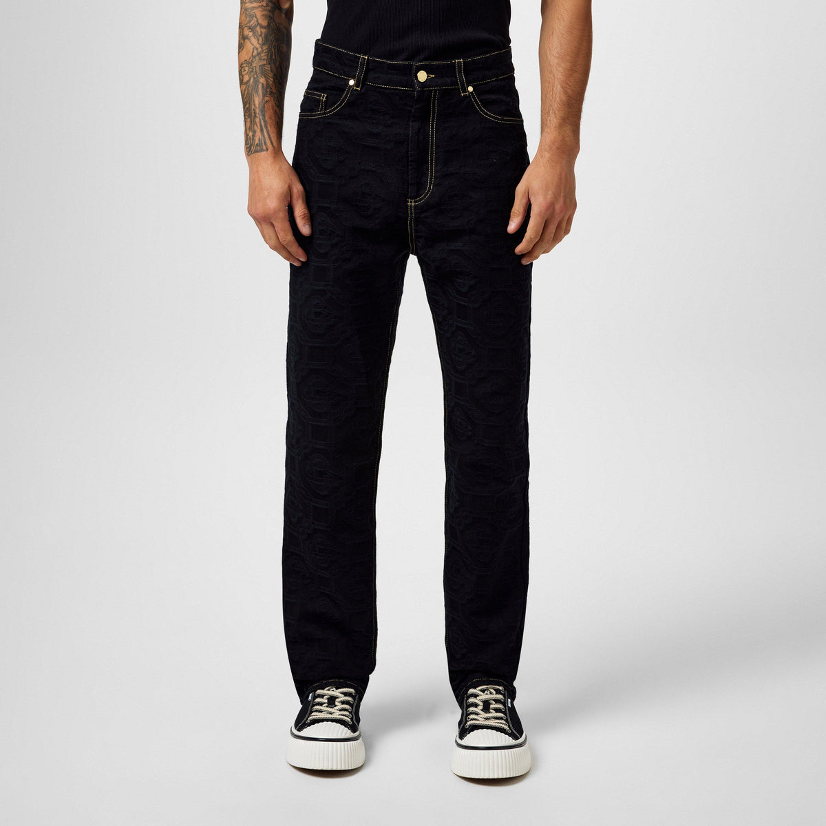 Jacquard Monogram Jeans