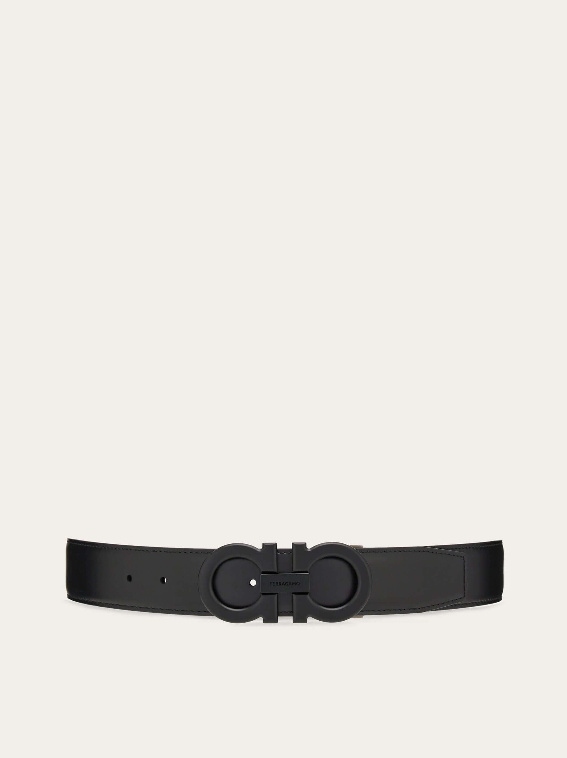 Ferragamo Reversible and adjustable Gancini belt - Belts | Shop From The Mirage