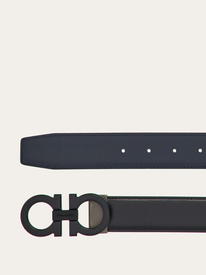 Ferragamo Reversible and adjustable Gancini belt - Belts | Shop From The Mirage