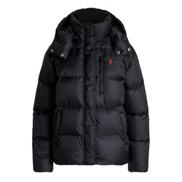 Carly Water-Repellent Quilted Duck Down Wind Resistant Detachable Hood Short Puffer Jacket