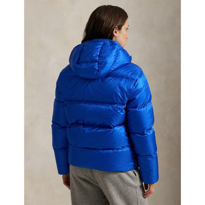 Carly Water-Repellent Quilted Duck Down Wind Resistant Detachable Hood Short Puffer Jacket