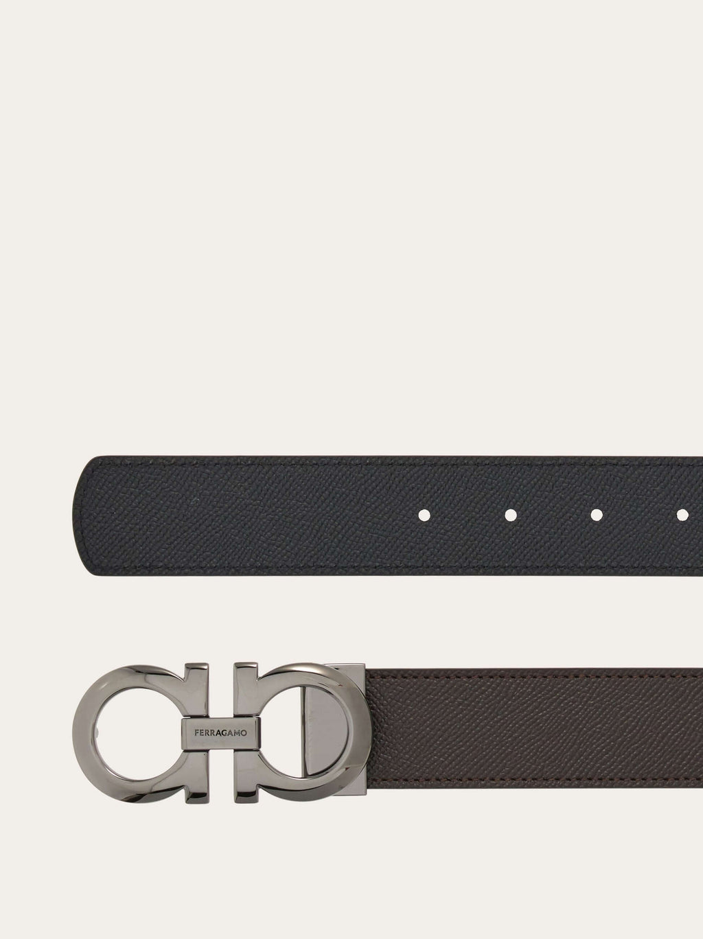 Ferragamo Reversible and adjustable Gancini belt - Belts | Shop From The Mirage