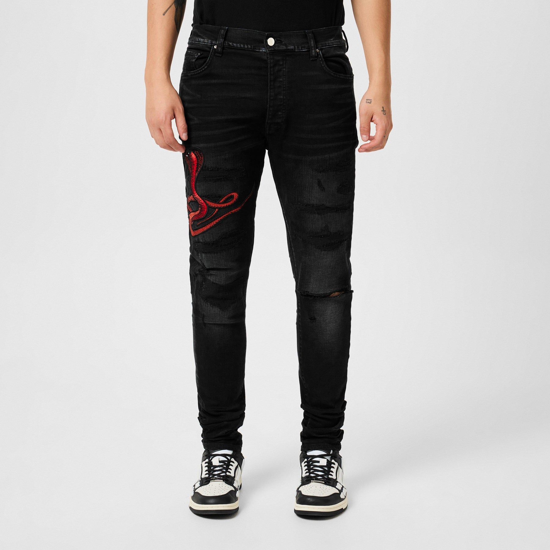 Snake Skinny Jeans