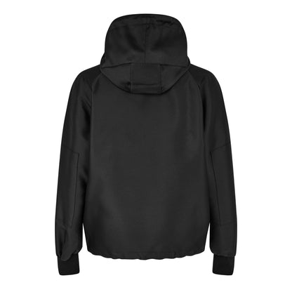 Embroidered Logo Hooded Long Sleeve Windbreaker