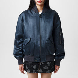 Linen Blend Long Sleeve Parka