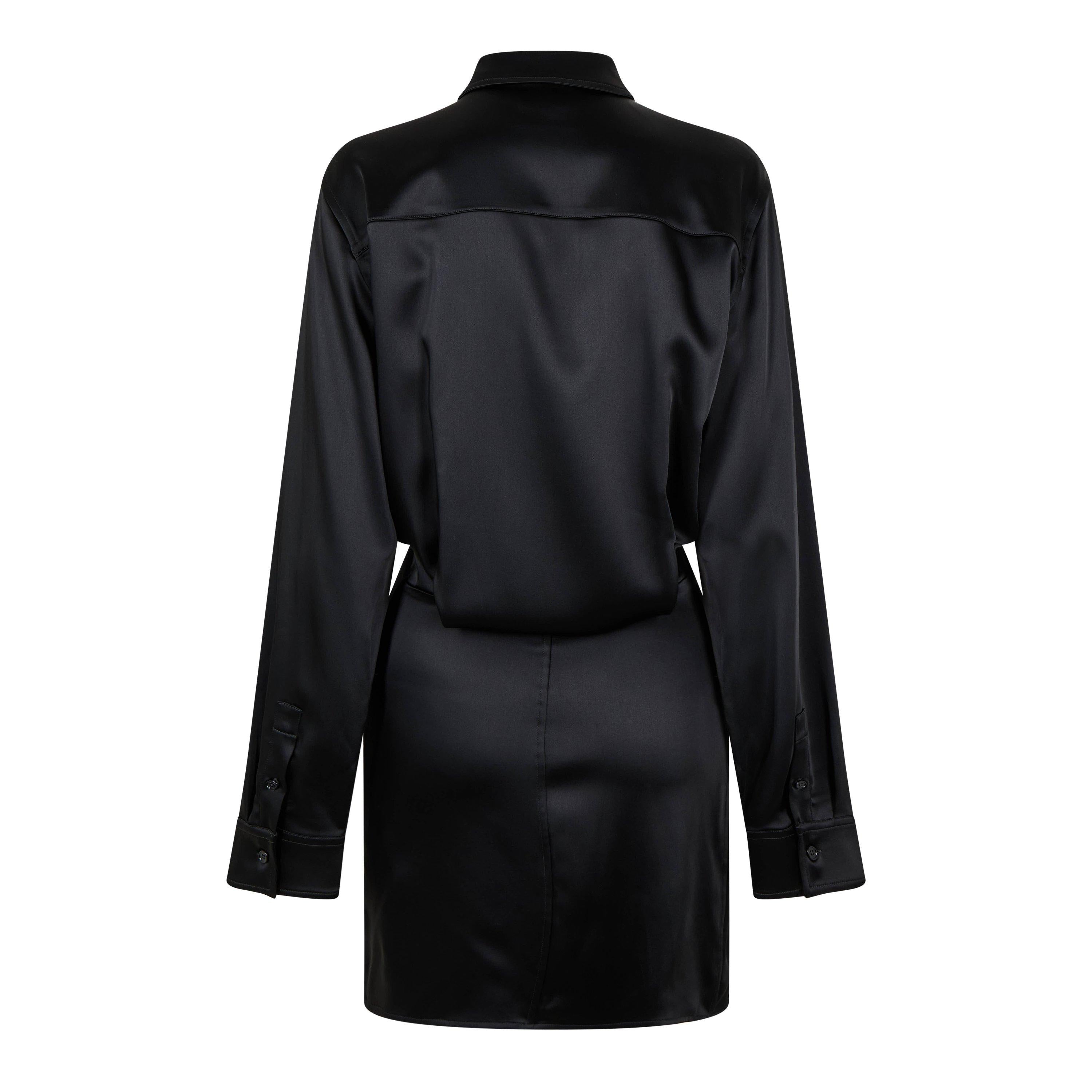 Asymmetric Ruched Mini Dress