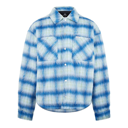 Men's Rep Textured Cheque Pattern Overshirt