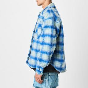 Men's Rep Textured Cheque Pattern Overshirt