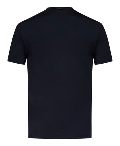 Zegna Blue Crewneck T-Shirt for Men