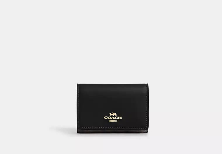 Coach Micro Wallet In Signature Canvas - Wallets | Shop From The Mirage