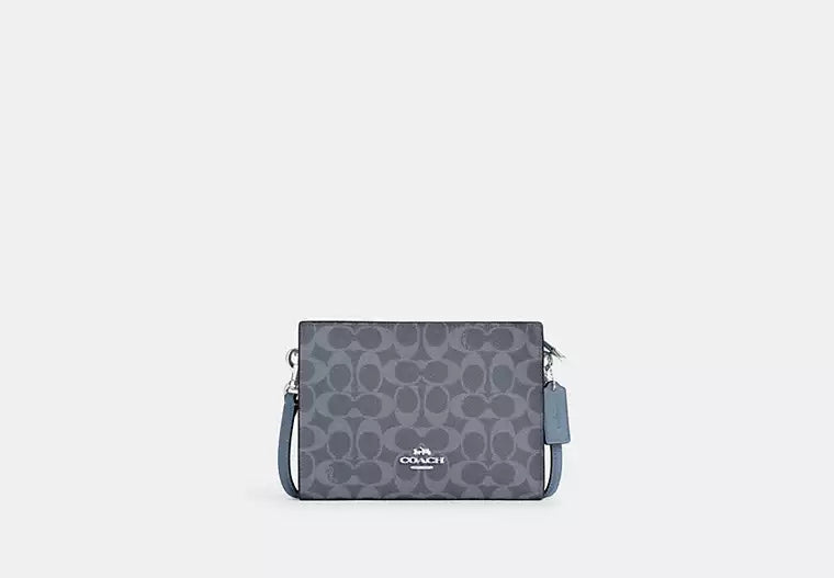 Slim Crossbody Bag In Signature Canvas