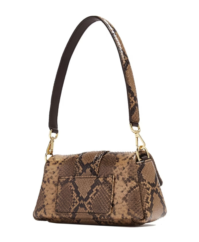 Brown Shoulder Bag Elegant Leather