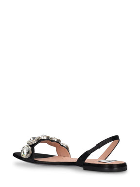 Moschino 5mm Satin flat sandals