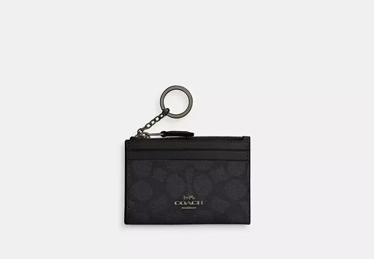 Coach Mini Skinny Id Case In Signature Canvas - Wallets | Shop From The Mirage