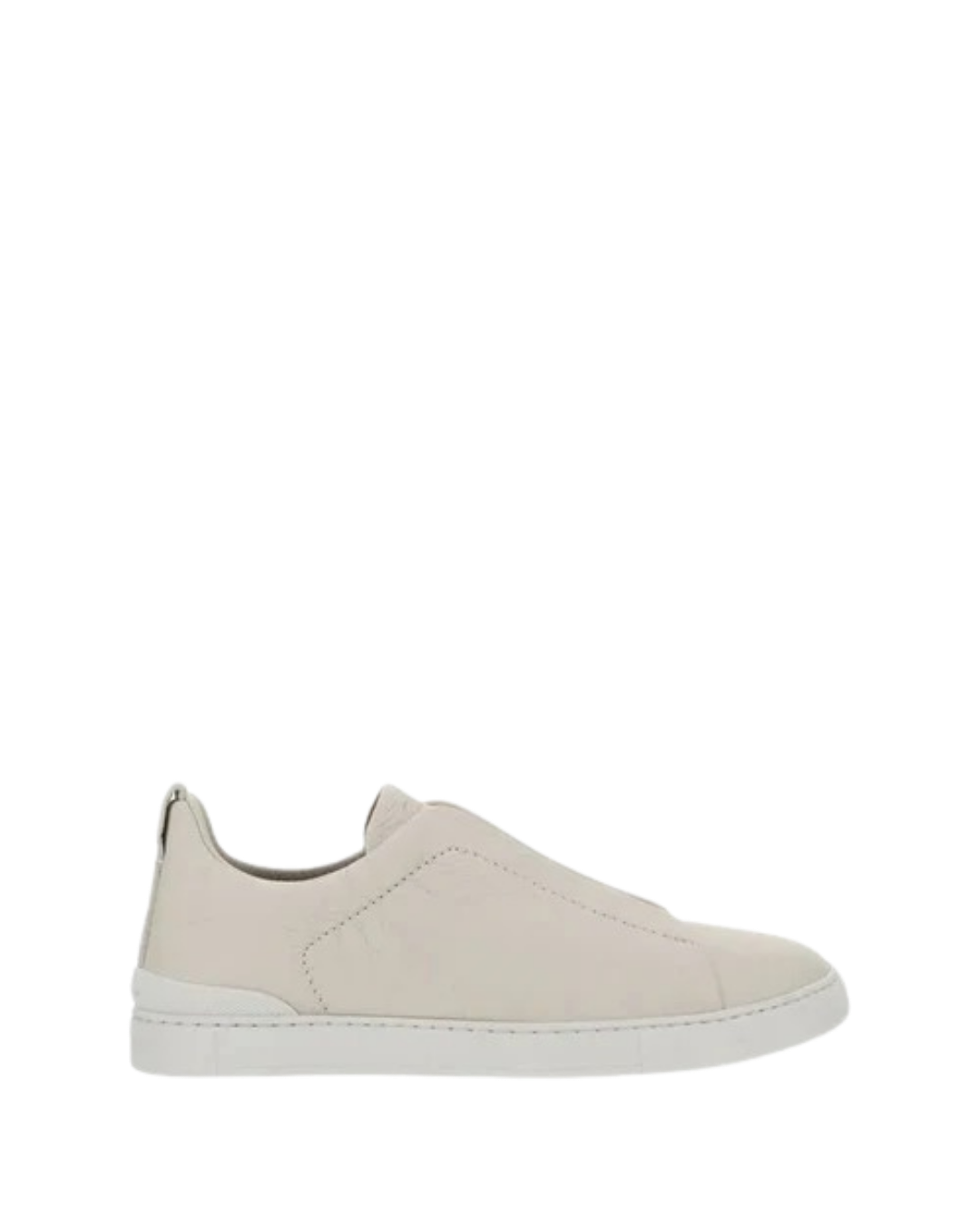 Zegna Men’s Suede Leather Slip-On Sneakers – Lightweight Flat Sole & Logo Insole | Italian Luxury