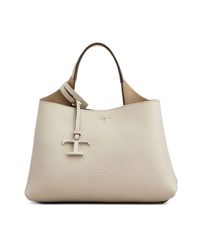 White Leather Shoulder Bag T