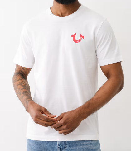 HORSESHOE FLAG PRINT TEE