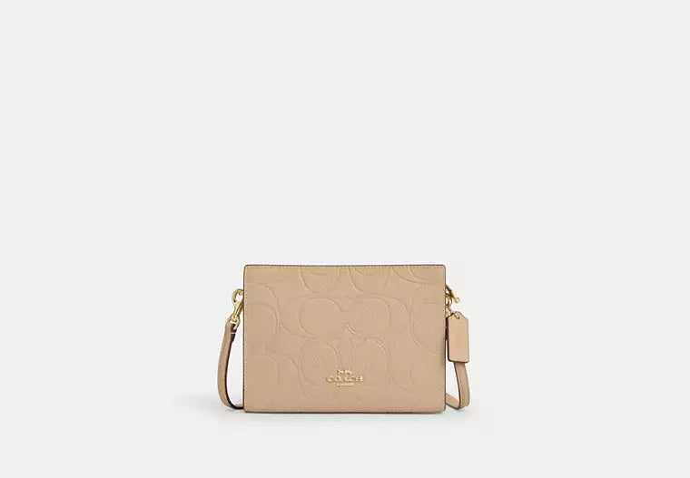 Slim Crossbody Bag In Signature Leather