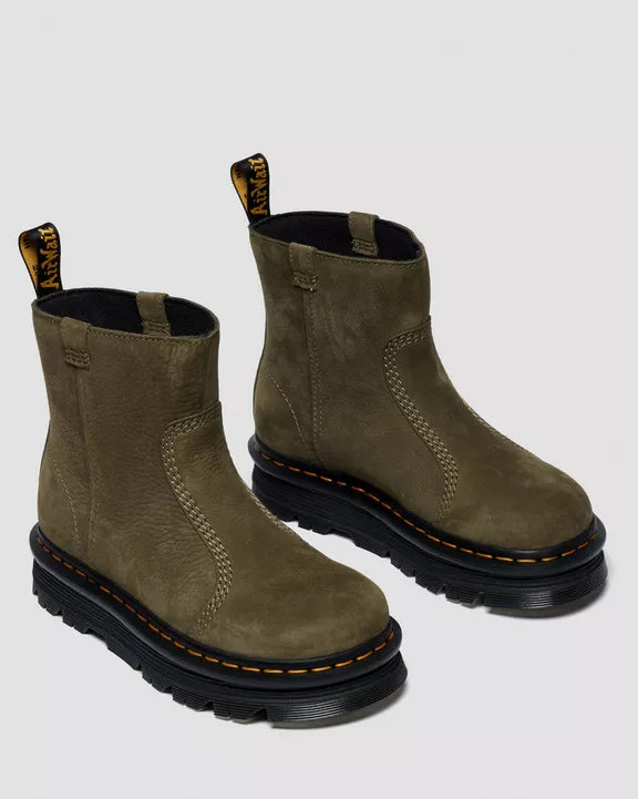 ZEBZAG RIGGER SLIP ON NUBUCK BOOTS