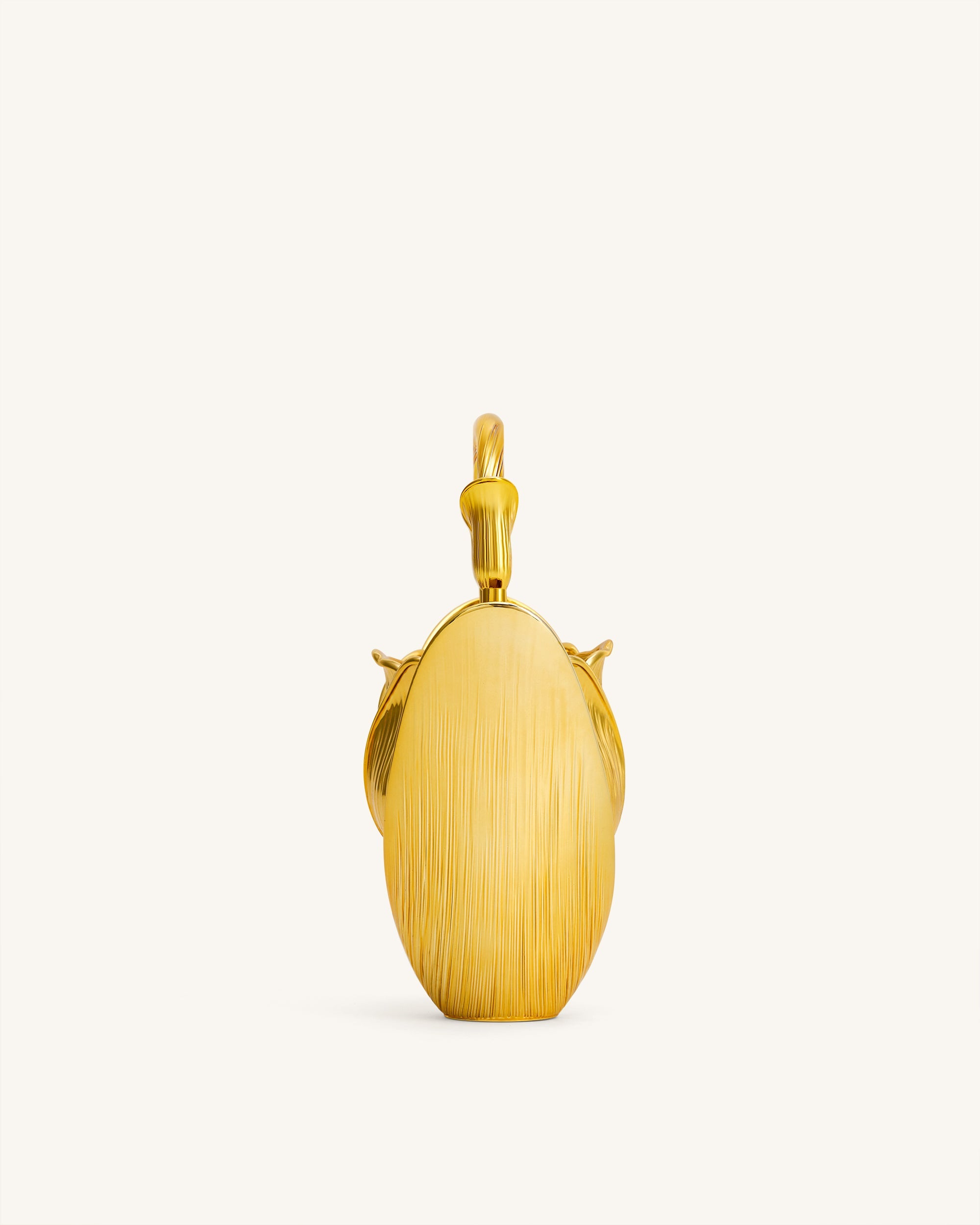 Ella Tulip Vase Top Handle Bag - Gold
