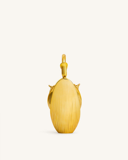 Ella Tulip Vase Top Handle Bag - Gold