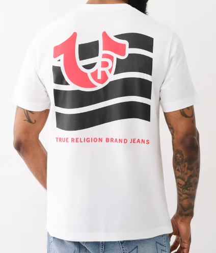 HORSESHOE FLAG PRINT TEE