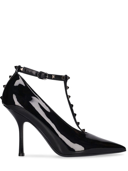 Valentino Garavani Valentino Garavani 100mm Rockstud patent leather pumps - Size: UK 3 Heels | Shop From The Mirage