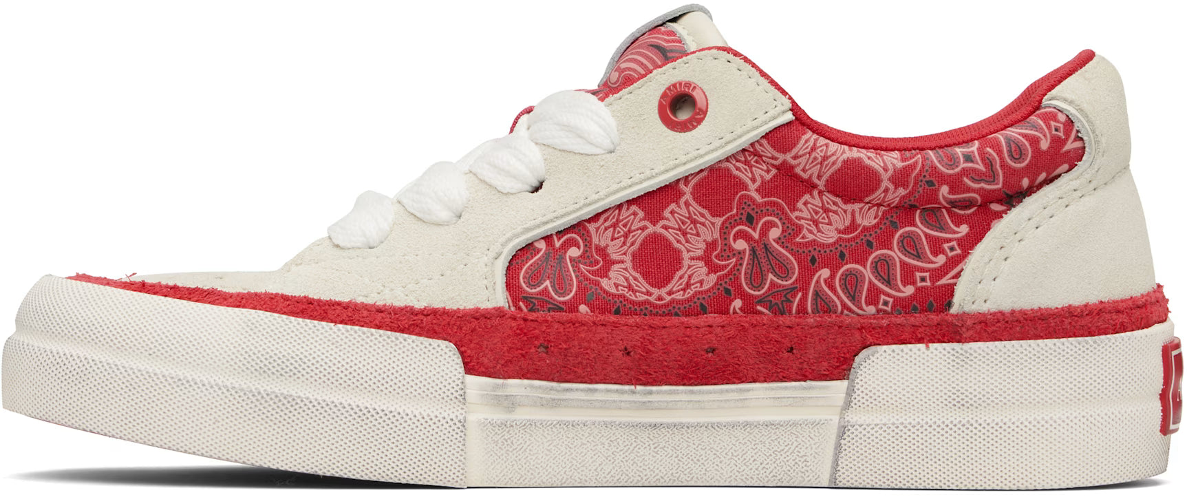 AMIRI Red & White Bandana Sunset Skate Sneakers