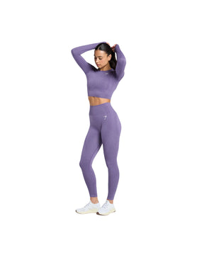 Gymshark Vital Crop Top Functional Purple Marl