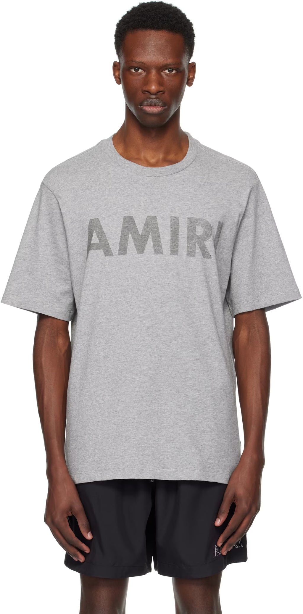 Gray 'Amiri Stencil' T-shirt