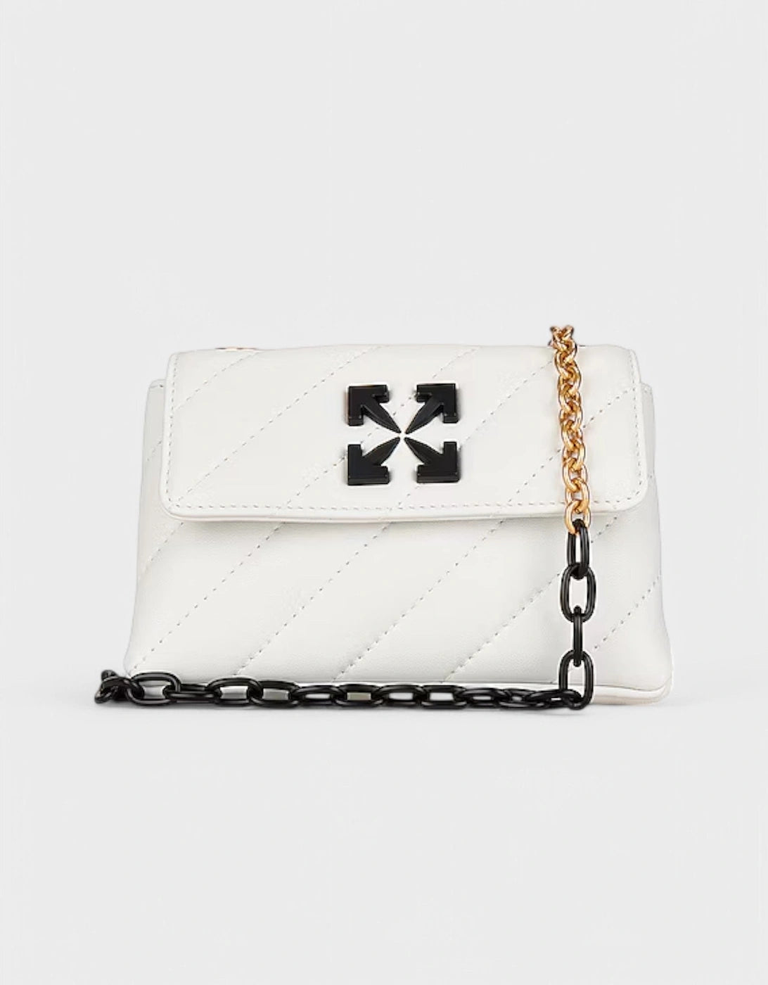 OFF-WHITE Off-white jackhammer 17 shoulder bag white black