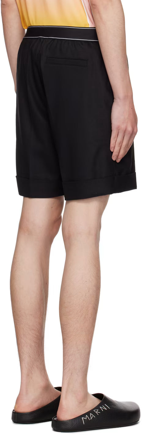 Black Sports Tailoring Shorts