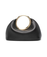 Petit Calino Black Clutch with Golden Handle