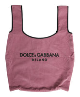 Pink Velvet Milano Shoulder Shopping Bag